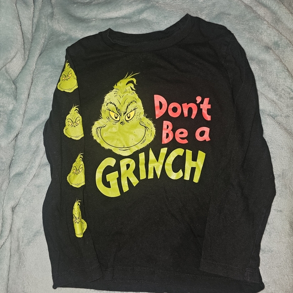 Grinch Black Kids Shirt - Picture 2 of 4